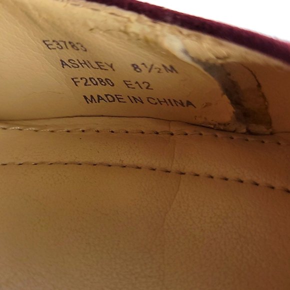 Calvin Klein Ashley Pointed Toe Pumps in Burgundy Size 8.5 - Picture 9 of 12